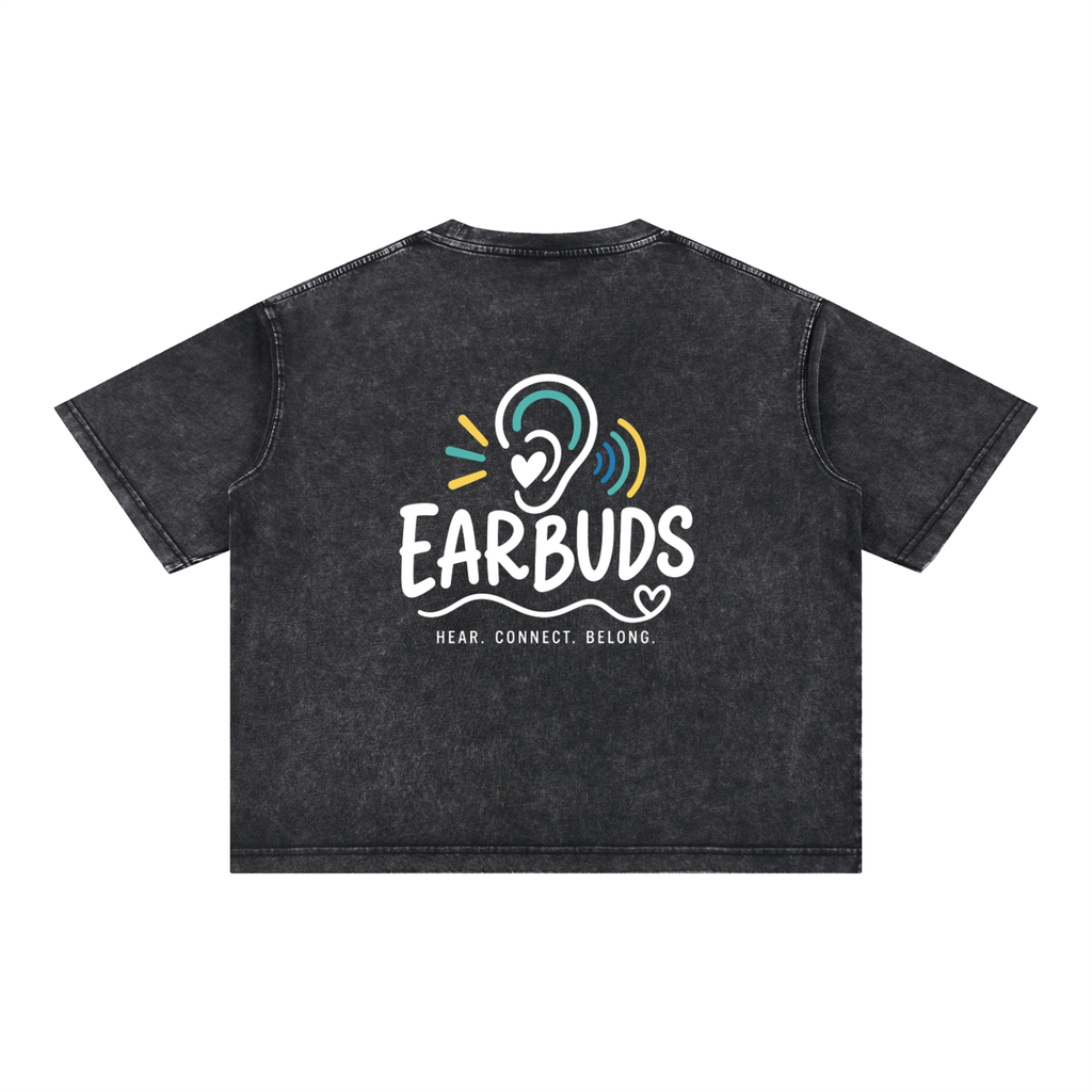 Mineral Wash Boxy Cotton T-Shirt